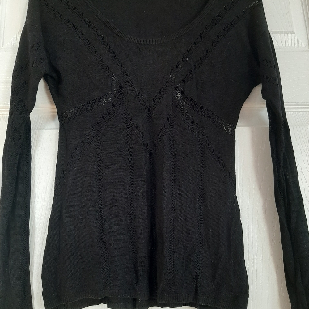 Express see through knit sweater